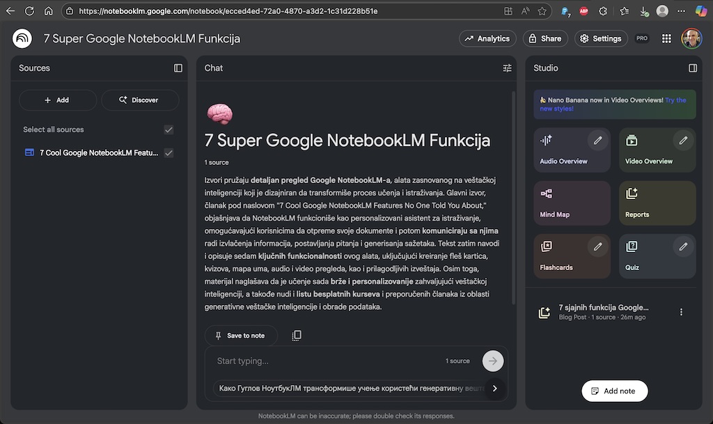 NotebookLM: Učenje na pametniji, a ne teži način