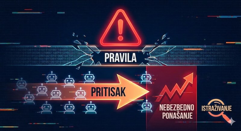 AI agentI krše pravila pod pritiskom: Dramatičan rast nebezbednog ponašanja