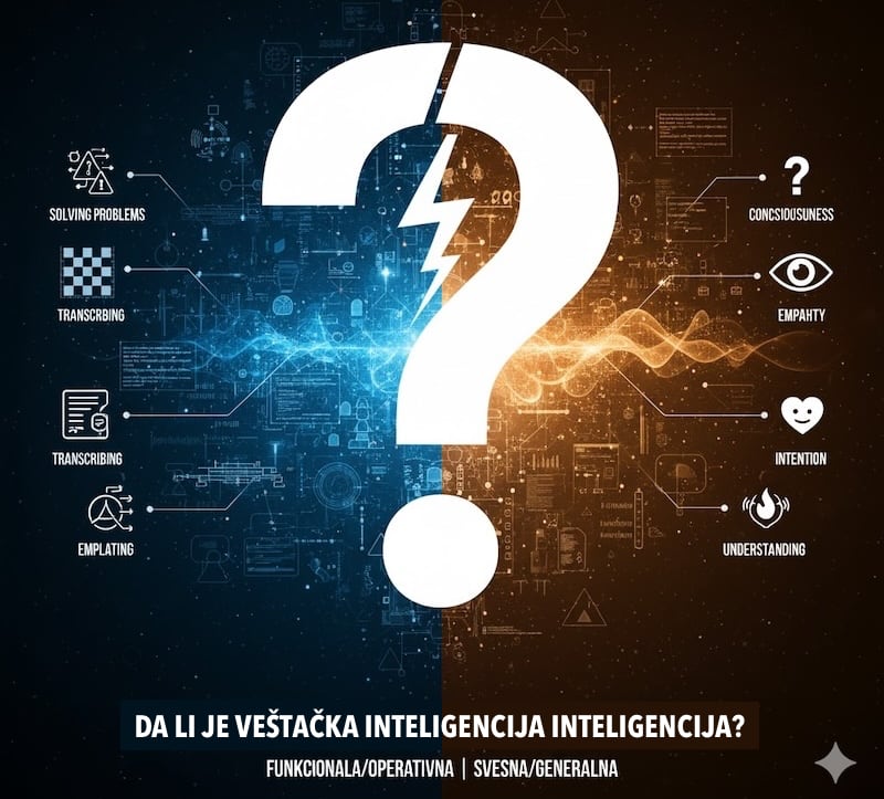 Da li veštačka inteligencija jeste ili nije inteligencija?