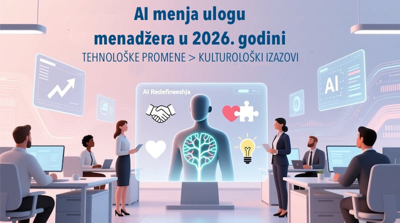 Veštačka inteligencija menja ulogu menadžera u 2026. godini
