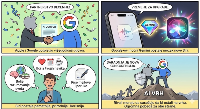 Apple i Google udružuju snage: Gemini stiže na Siri