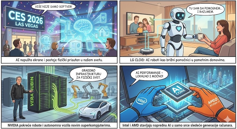 CES 2026: AI napušta ekrane i ulazi u stvarni svet