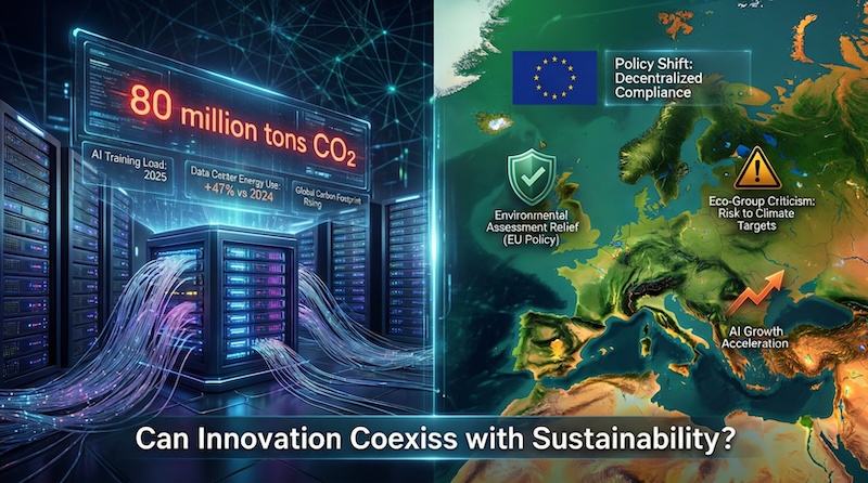 Ekološka dilema veštačke inteligencije: EU ublažava pravila, raste zabrinutost zbog emisija