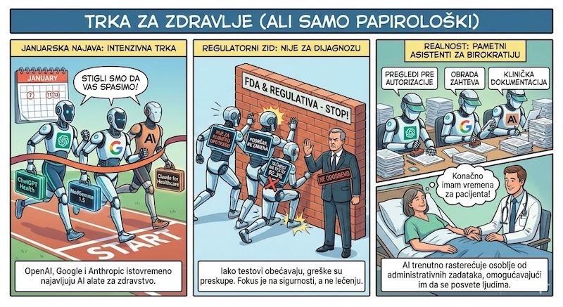 Trka giganta u medicinskoj AI: OpenAI, Google i Anthropic lansiraju specijalizovane alate