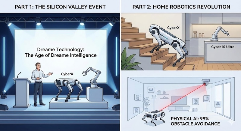 Dreame Intelligence:  Roboti koji se penju stepenicama i robotske ruke za domove
