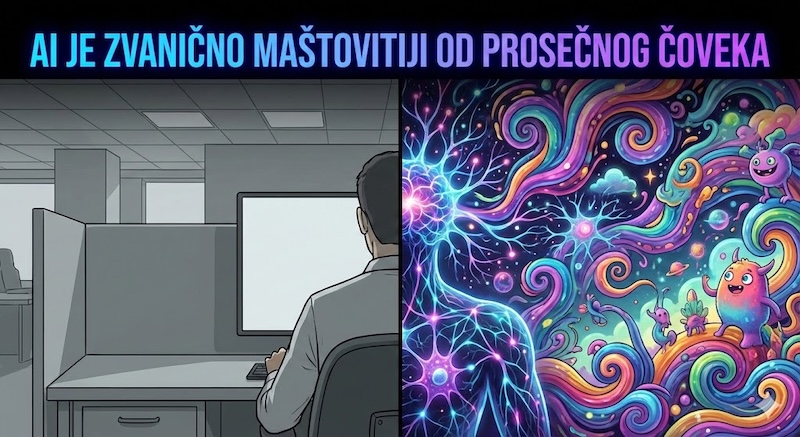 AI je zvanično maštovitiji od prosečnog čoveka 