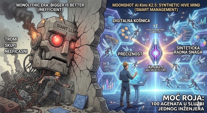 Moonshot Kimi K2.5: Zašto je „roj agenata“ nova paradigma koju ne smete ignorisati