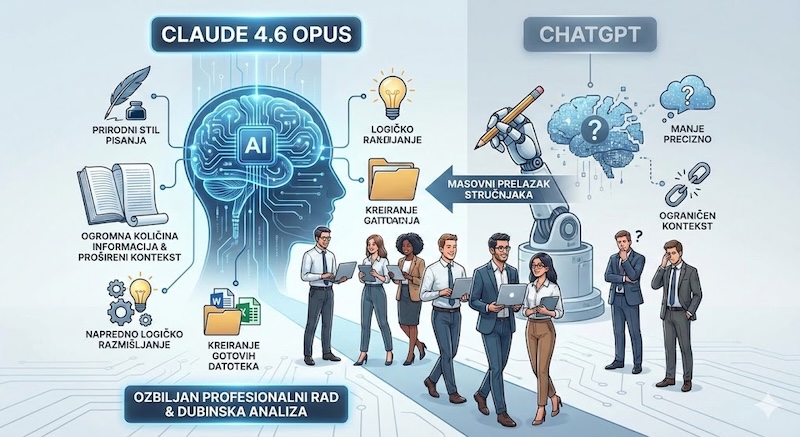 Zašto stručnjaci za produktivnost napuštaju ChatGPT i pelaze na Claude 4.6 Opus