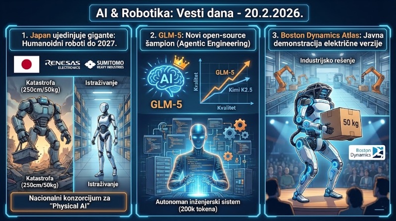 AI i Robotika: Vesti za 20.2.2026.