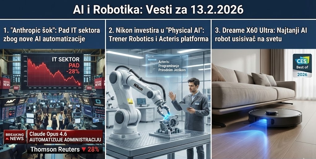 AI i Robotika: Vesti za 13.2.2026