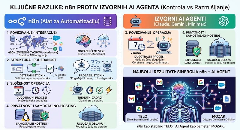 AI agenti i n8n: Čemu služe i da li mogu da sarađuju