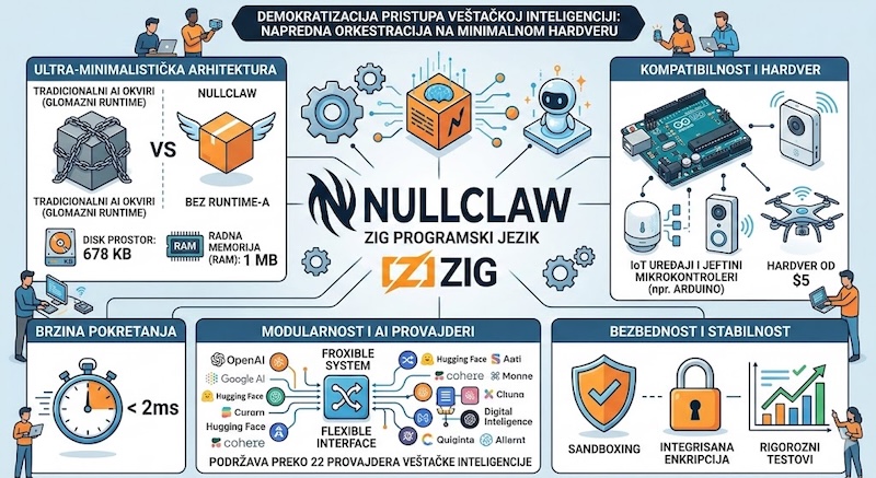 NullClaw: AI agent koji staje na disketu i prkosi gigabajtima