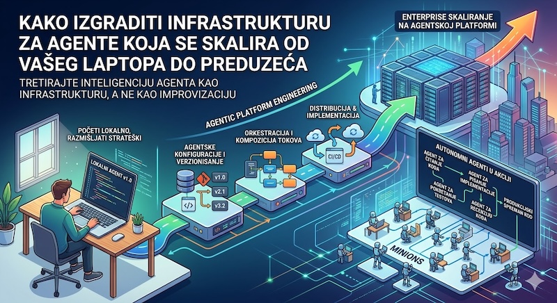 Kako izgraditi infrastrukturu za agente koja se skalira od vašeg laptopa do preduzeća