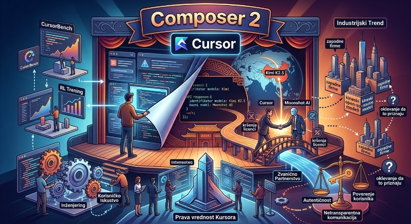 Skriveno poreklo modela Cursor Composer 2