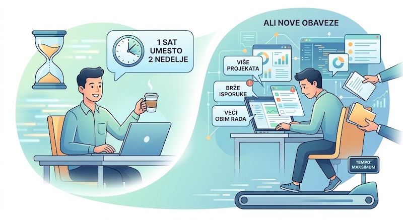 Paradoks produktivnosti uz AI: više posla, ne manje
