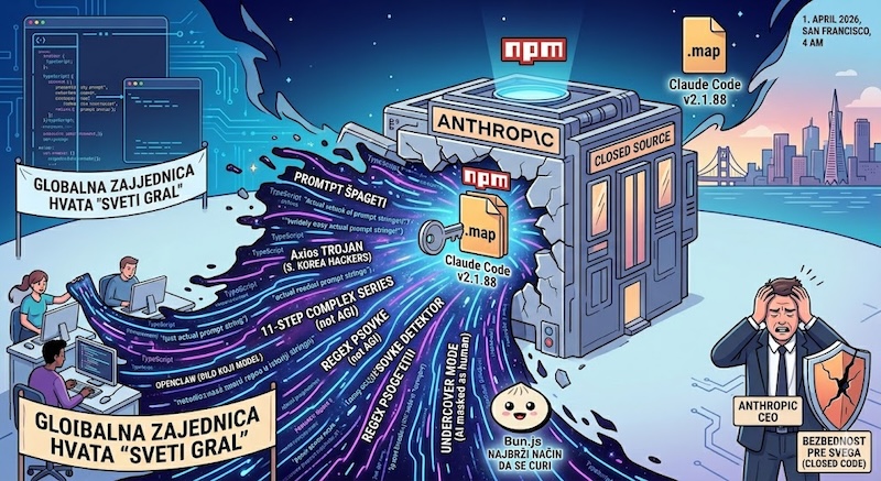 Curenje izvornog koda Claudea: Analiza incidenta