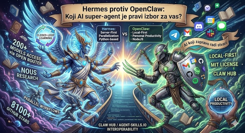 Hermes ili OpenClaw: Koji AI super-agent koristiti?