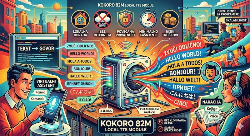 Kokoro 82M: Revolucija lokalne sinteze govora