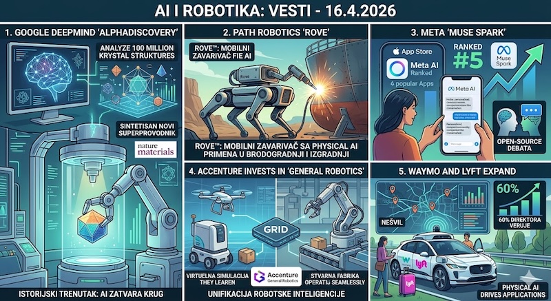 AI i robotika: Vesti:16.4.2026