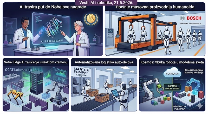 Vesti: AI i robotka, 21.5.2026.