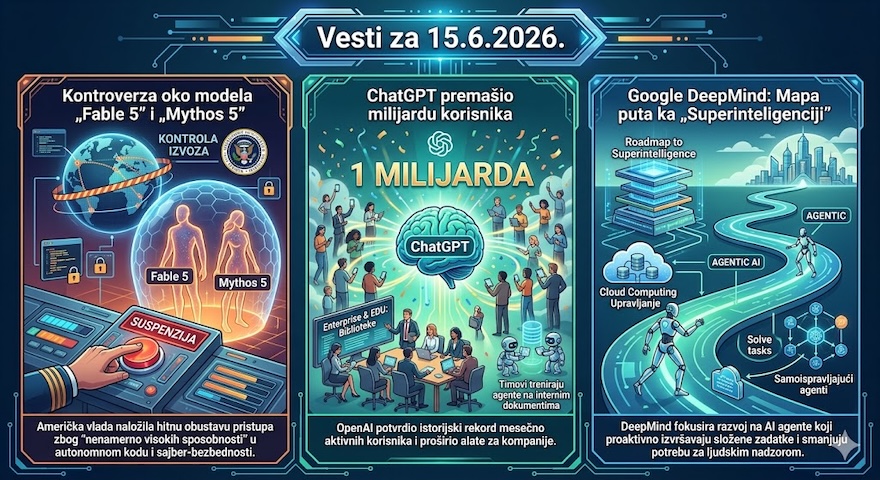 Vesti: AI i robotka, 15.6.2026.